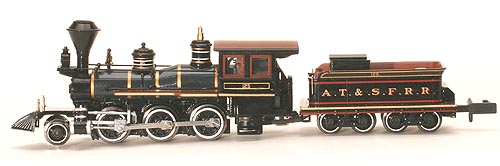 N Scale - Atlas - 41607 - Locomotive, Steam, 2-6-0 Mogul - Santa Fe - 125