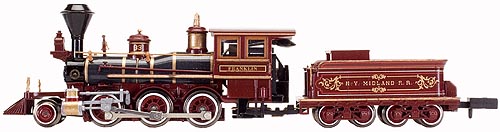 N Scale - Atlas - 41616 - Locomotive, Steam, 2-6-0 Mogul - New York & Oswego Midland - 33