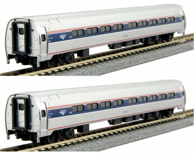 KATO 1066292 & 1066291 N Scale Amtrak 4-Car Passenger Car Set A & B 106-6292 