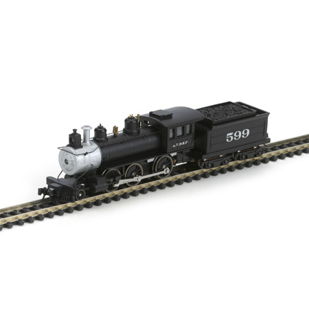 N Scale - Athearn - 11891 - Locomotive, Steam, 2-6-0 Mogul - Santa Fe - 599