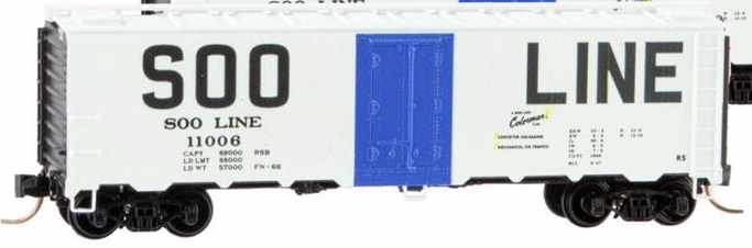 N Scale - Micro-Trains - 059 53 190 - Reefer, Ice, Steel - SOO Line - 11010