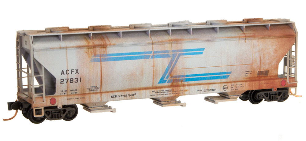 N Scale - Micro-Trains - 094 52 290 - Covered Hopper, 3-Bay, ACF 4650 - American Car & Foundry - 27831