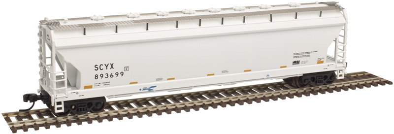 N Scale - Atlas - 50 002 718 - Covered Hopper, 4-Bay, ACF Pressureaide - First Union Rail - 893724