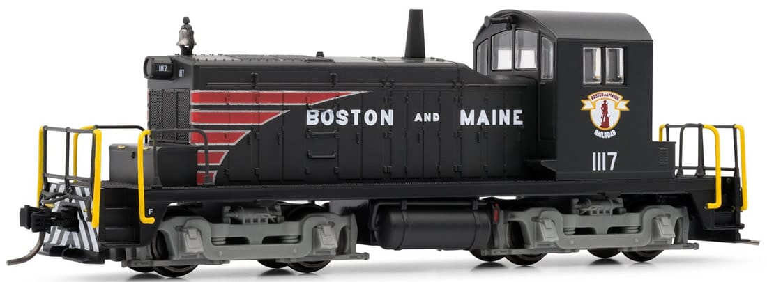 N Scale - Arnold Hornby - HN2254 - Locomotive, Diesel, EMD SW1 - Boston & Maine - 1117