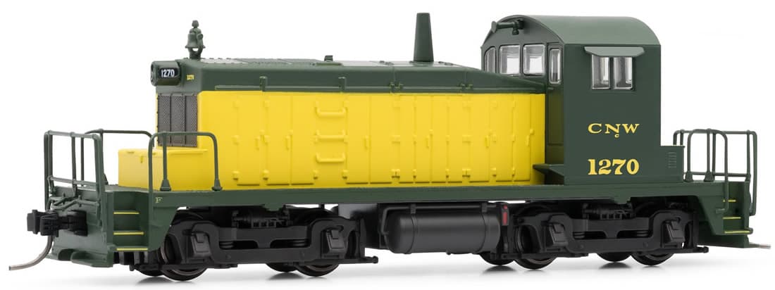 N Scale - Arnold Hornby - HN2256 - Locomotive, Diesel, EMD SW1 - Chicago & North Western - 1270