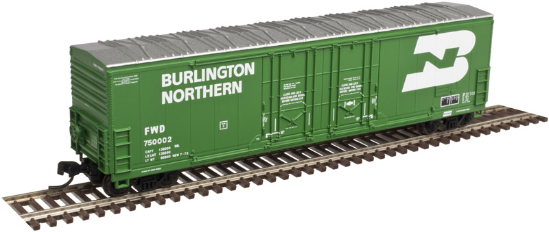 N Scale - Atlas - 50 002 286 - Boxcar, 53 Foot, Evans Double Plug Door - Burlington Northern - 750002
