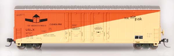 N Scale - Atlas - 31281 - Boxcar, 53 Foot, Evans Double Plug Door - Fort Vancouver Plywood - 11737