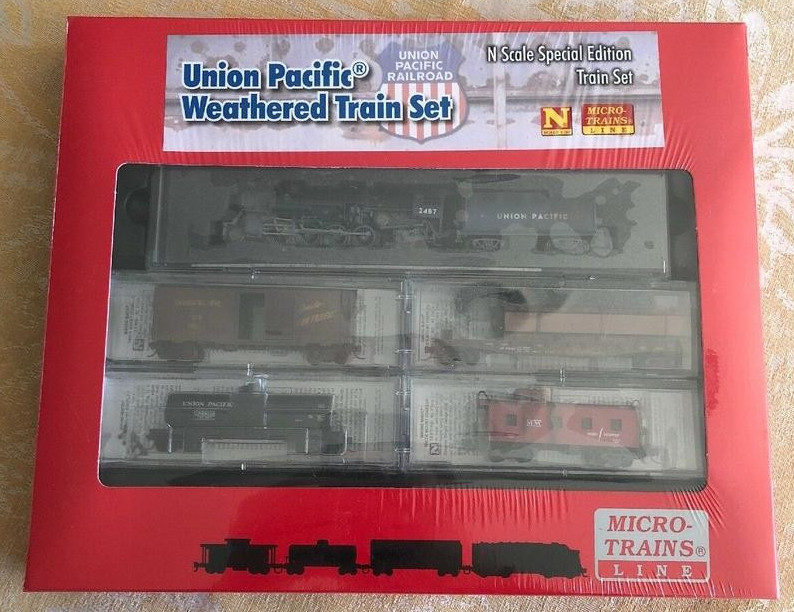 N Scale - Micro-Trains - 993 01 240 - Freight Train, Steam, North American, Transition Era - Union Pacific