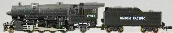 N Scale - Kato USA - 126-0115 - Locomotive, Steam, 2-8-2 Heavy Mikado - Union Pacific - 2708