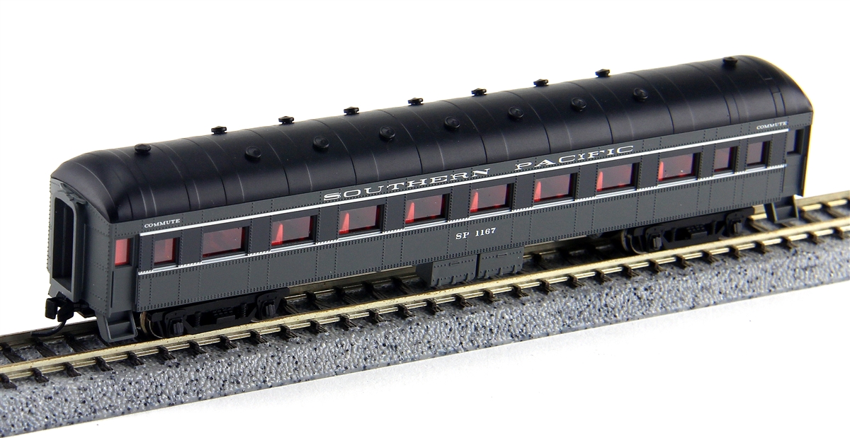 N Scale - Wheels of Time - 324 - Passenger Car, Harriman, 60 Foot Coach - Southern Pacific - 1167