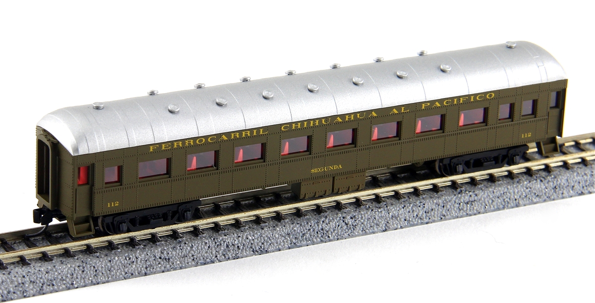 N Scale - Wheels of Time - 329 - Passenger Car, Harriman, 60 Foot Coach - Ferrocarril Chihuahua al Pacífico - 112