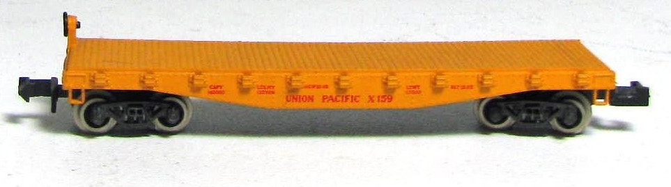 N Scale - Atlas - 2371 - Flatcar, 40 Foot, Stakes - Union Pacific - X159