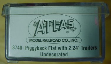 N Scale - Atlas - 3740 - Flatcar, 50 Foot - Undecorated
