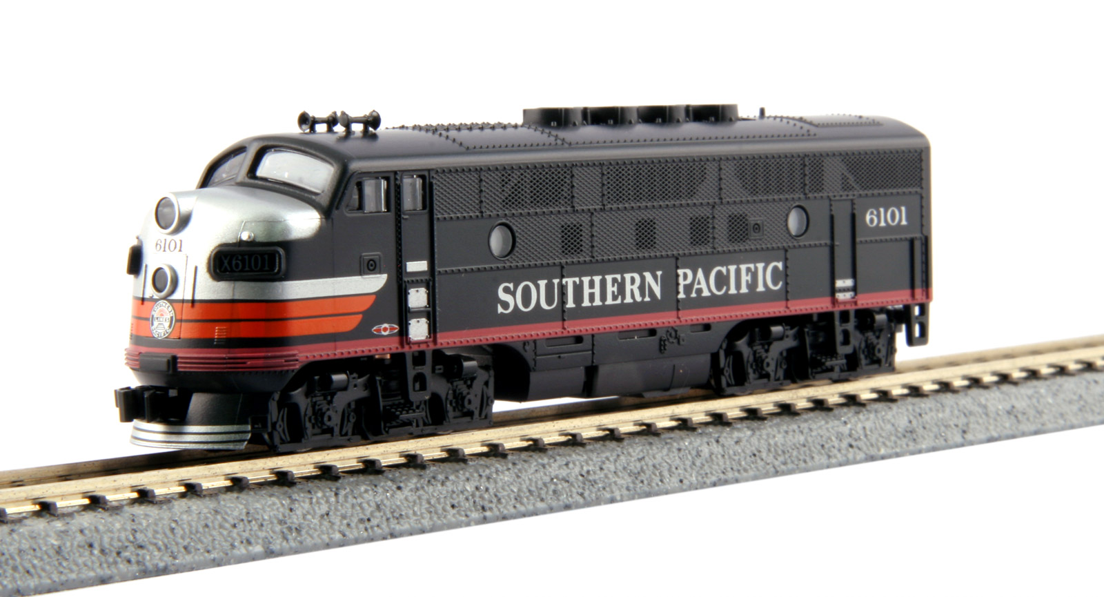 N Scale - Kato USA - 176-1115 - Locomotive, Diesel, EMD F3 - Southern Pacific - 6101