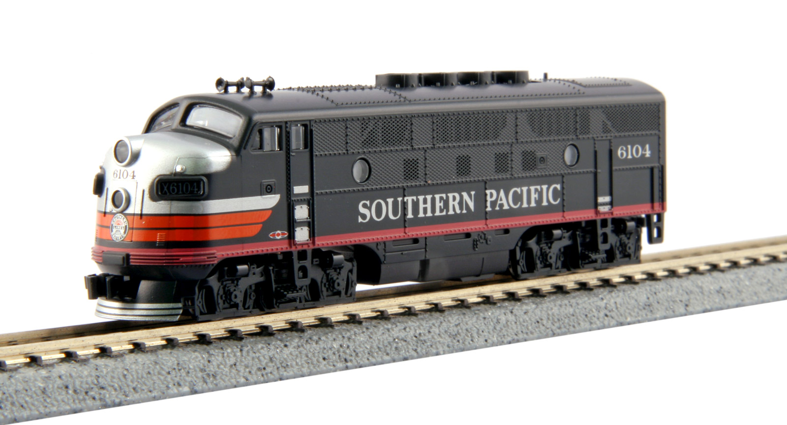 N Scale - Kato USA - 176-1116 - Locomotive, Diesel, EMD F3 - Southern Pacific - 6104
