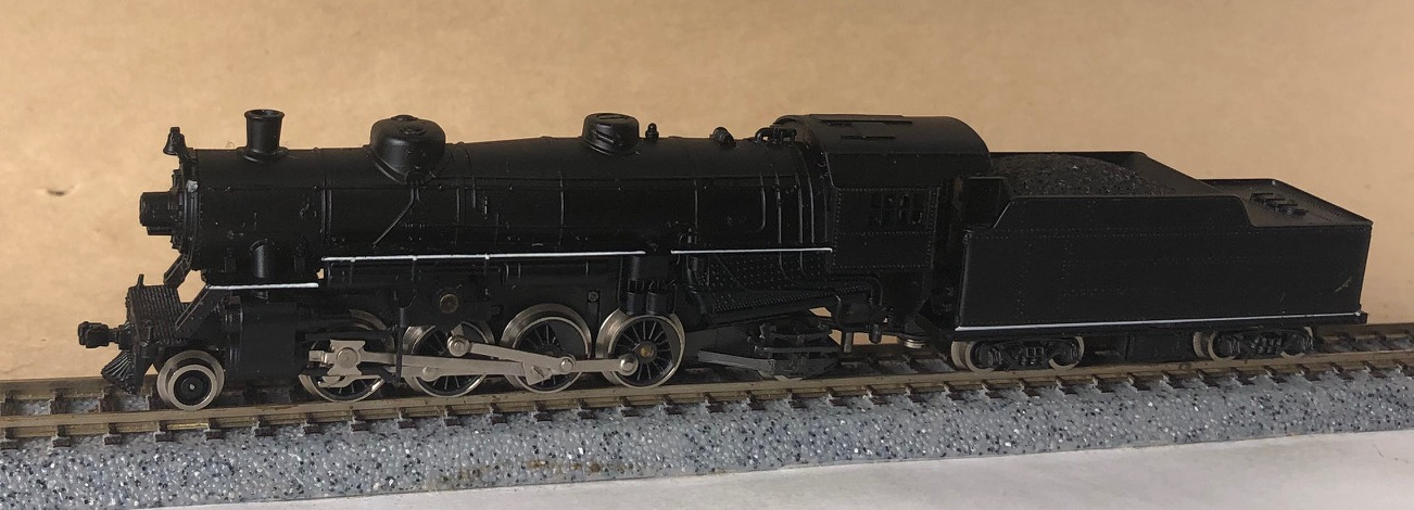 N Scale - Atlas - 2180 - Locomotive, Steam, 2-8-2 Heavy Mikado - Painted/Unlettered
