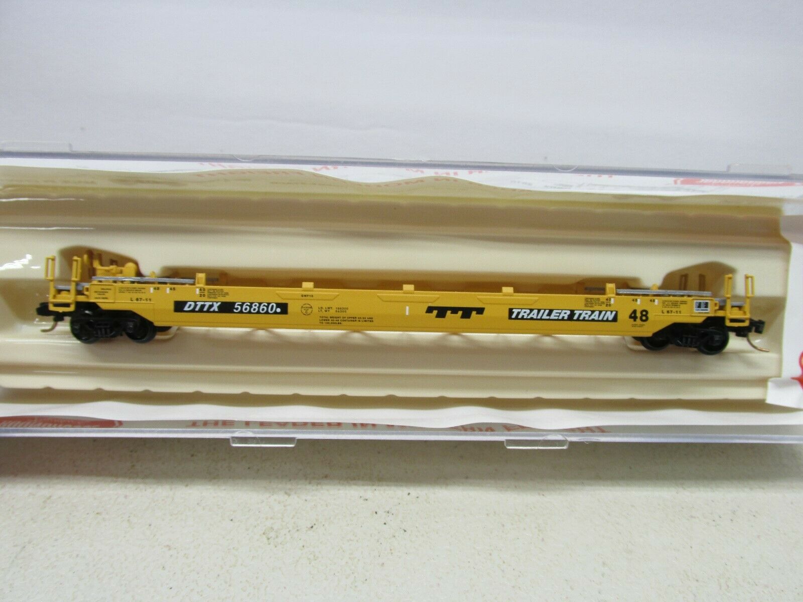 N Scale - Roundhouse - 8471 - Container Car, Single Well, Gunderson Husky Stack 48 - TTX Company - 56413