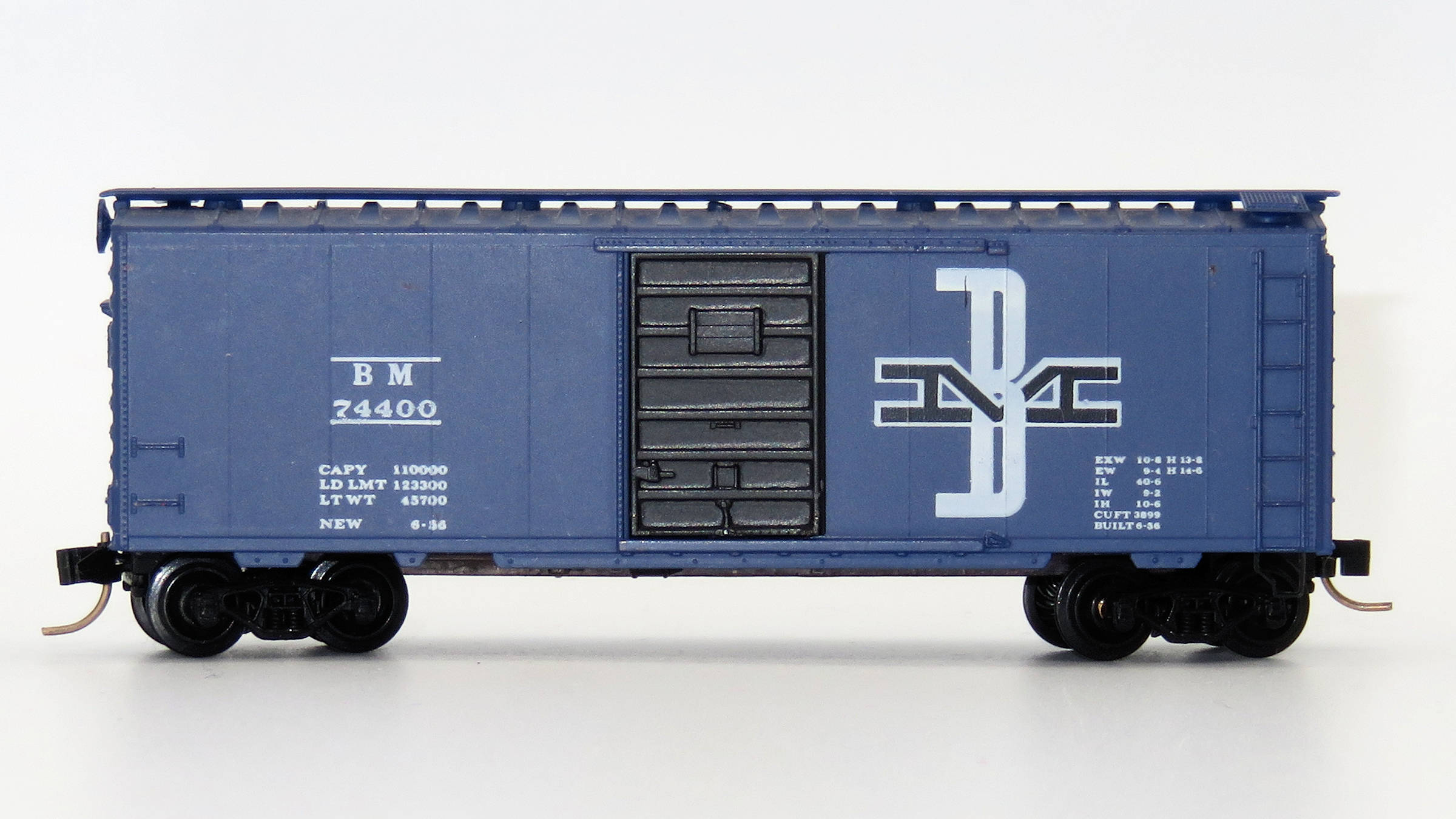 N Scale MTL 20140 Boston & Maine 40' Single Door Boxcar 74406 C14510 