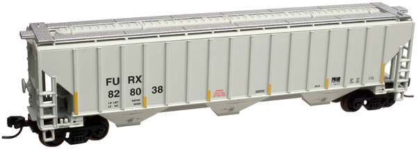 N Scale - Atlas - 50 001 129 - Covered Hopper, 3-Bay, Thrall 4750 - First Union Rail - 828022