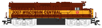 N Scale - Atlas - 48551 - Locomotive, Diesel, EMD GP40 - Wisconsin Central - 3007