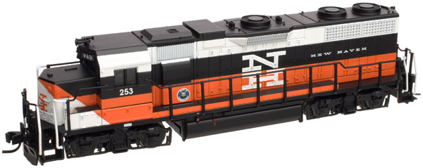 N Scale - Atlas - 40 000 399 - Locomotive, Diesel, EMD GP38 - New Haven - 253
