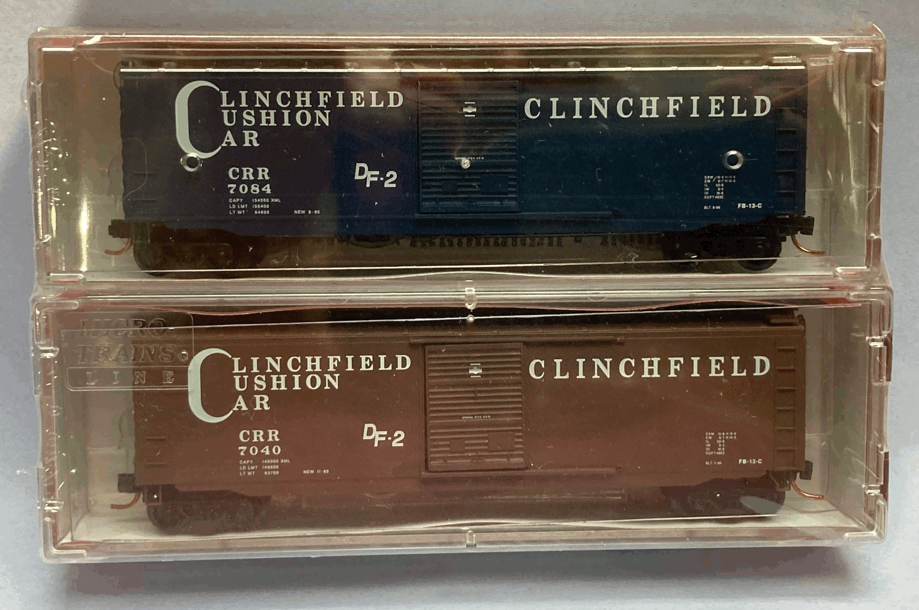 N Scale - Micro-Trains - NSC MTL 08-36 - Boxcar, 50 Foot, PS-1 - Clinchfield - 2-Pack