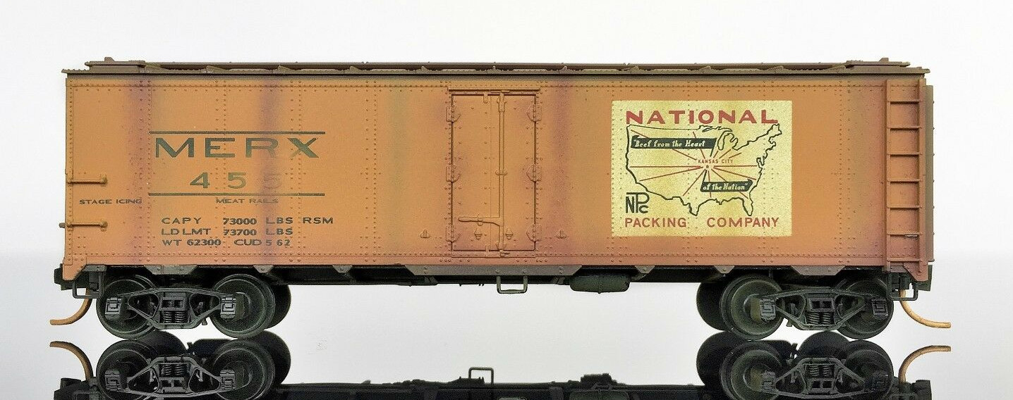N Scale - Micro-Trains - 059 44 161 - Reefer, Ice, Steel - National Packing - 455