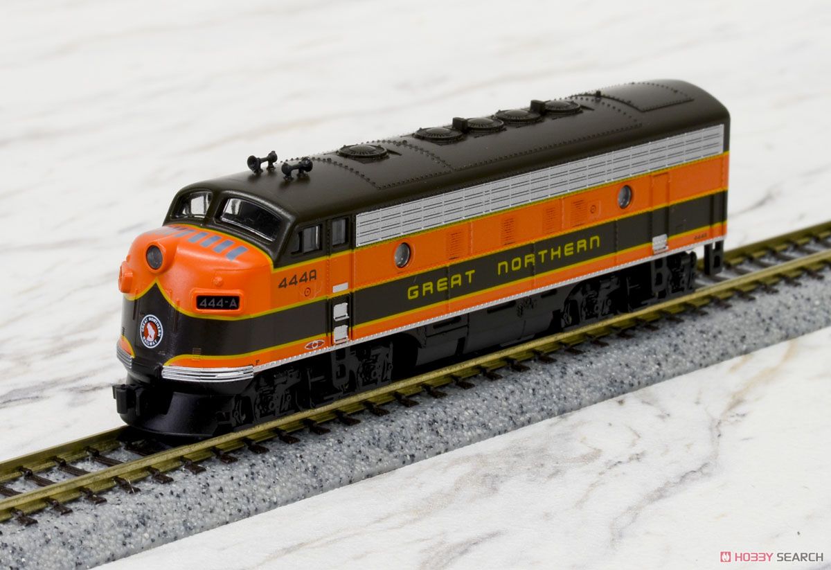 N Scale - Kato USA - 106-0420-A - Locomotive, Diesel, EMD F7 - Great Northern - 444A