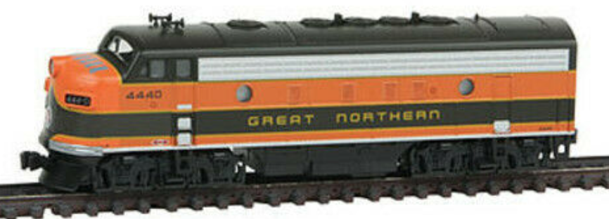 N Scale - Kato USA - 106-0421-A - Locomotive, Diesel, EMD F7 - Great Northern - 444D