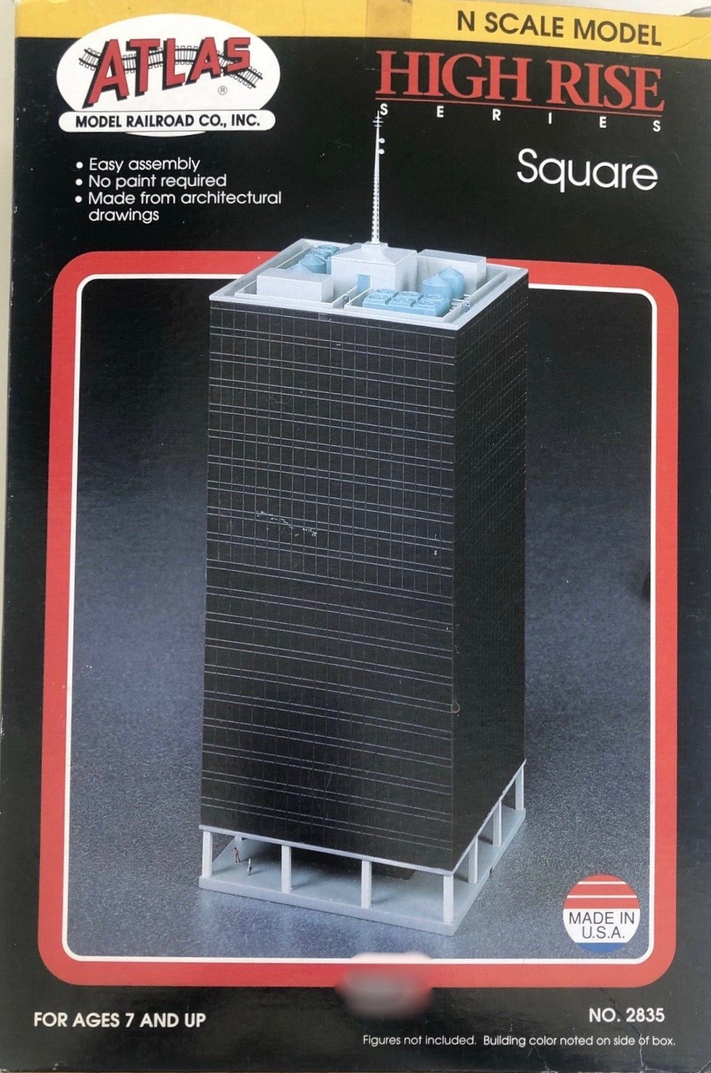 N Scale - Atlas - 2835 - Structure, High Rise Building, Office, Contemporary Glass