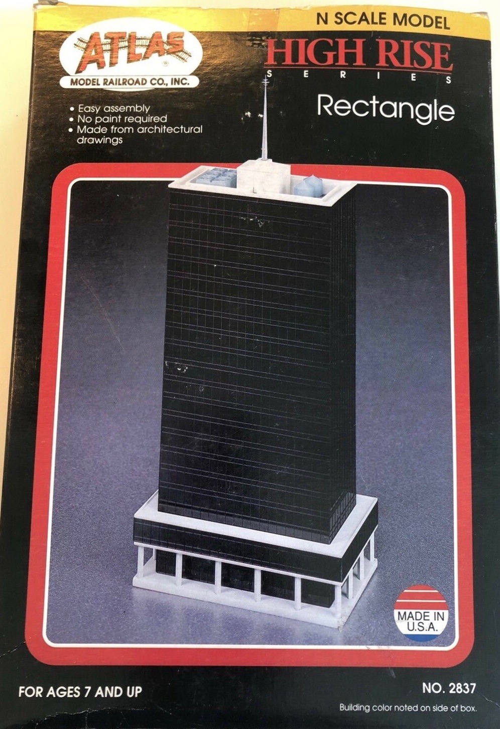 N Scale - Atlas - 2837 - Structure, High Rise Building, Office, Contemporary Glass