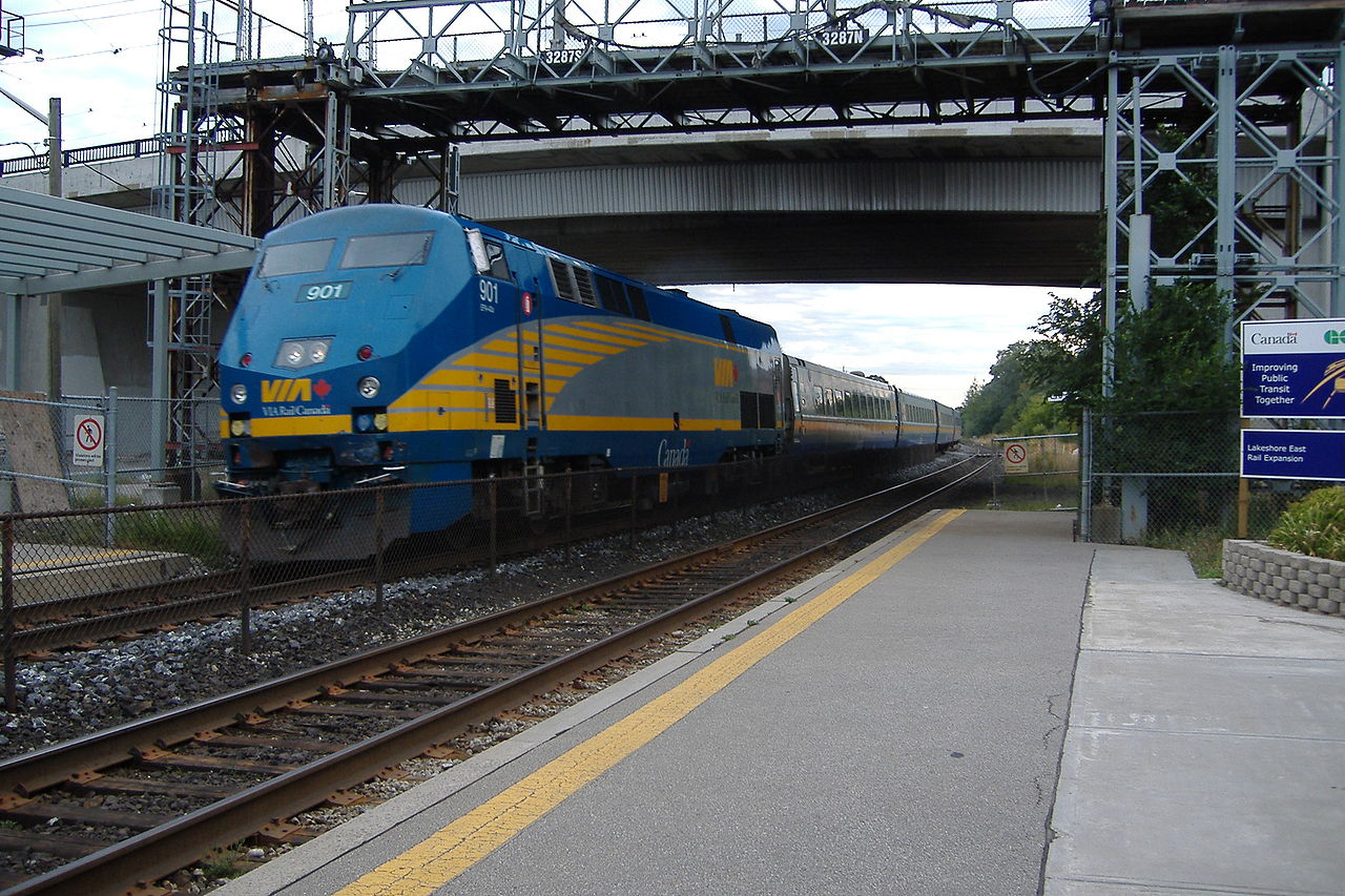 Via Rail #901 leaving Toronto on its way to Montreal