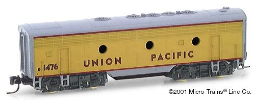 Z Scale - Micro-Trains - 17001 - Locomotive, Diesel, EMD F7 - Union Pacific - 1476