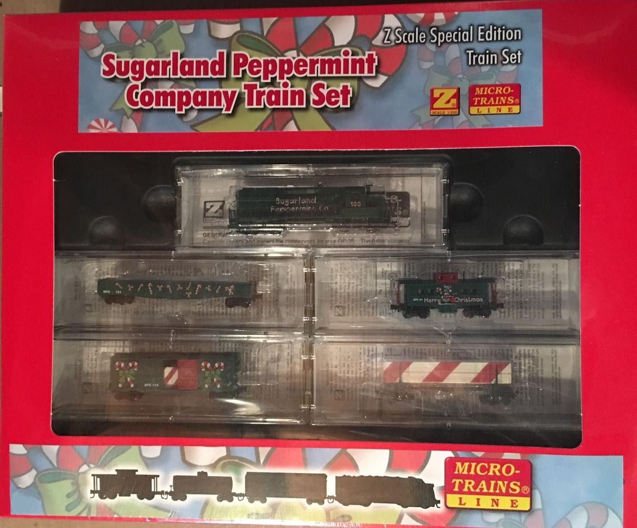 Z Scale - Micro-Trains - 994 21 030 - Freight Train, Diesel, North American, Transition Era - Merry Christmas - 5-pack