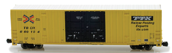 Z Scale - AZL - 91401-10 - Boxcar, 60 Foot, Gunderson, Hi-Cube - RailBox - 660567