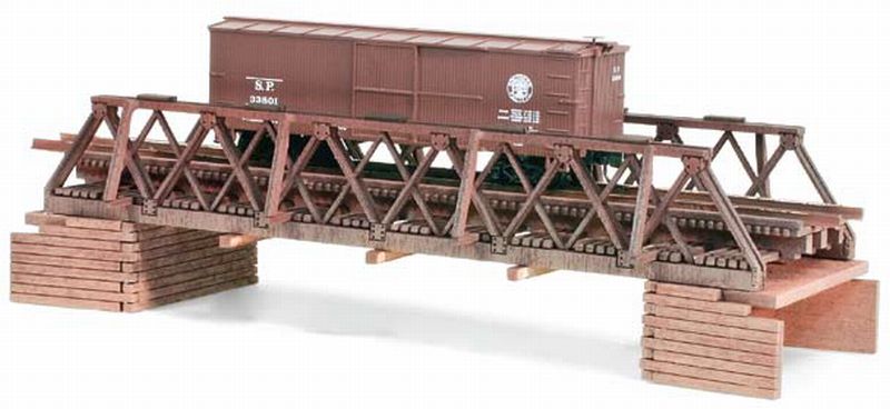 Z Scale - Micro-Trains - 799 90 950 - Structure, Bridge, Timber Truss - Bridges and Piers