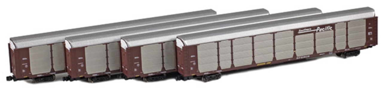 Z Scale - AZL - 91000-1 - Autorack, Tri-Level, 89-Foot - Southern Pacific - 4-Pack