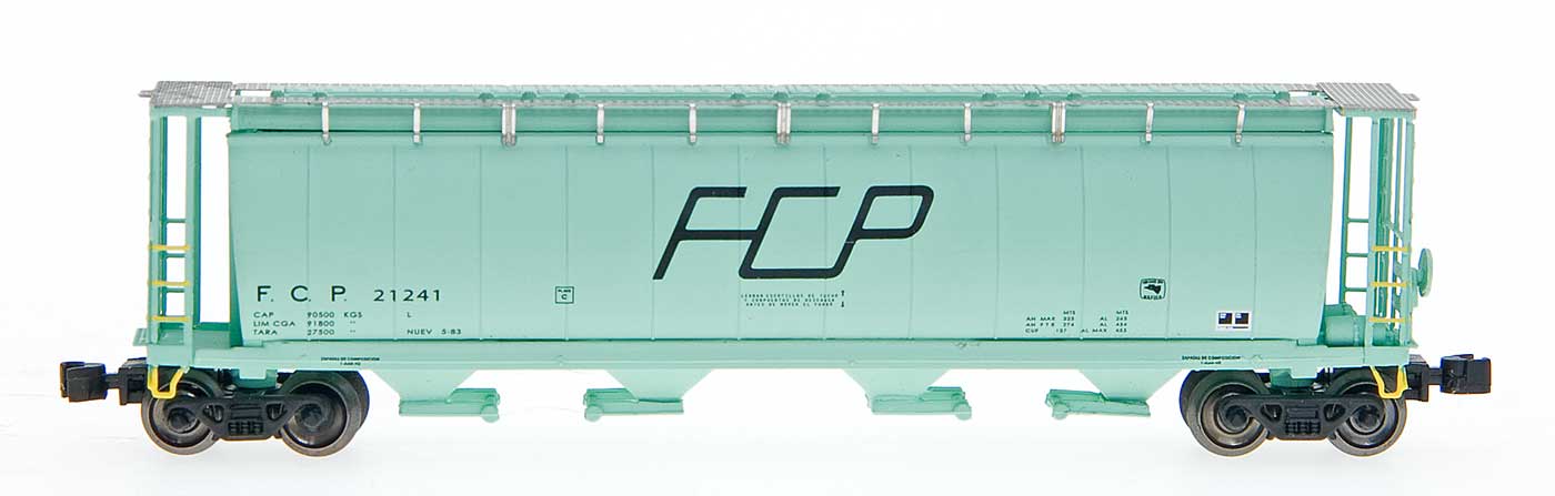 Z Scale - Intermountain - 85132-04 - Covered Hopper, 4-Bay, Cylindrical - Ferrocarril Del Pacifico - 21241