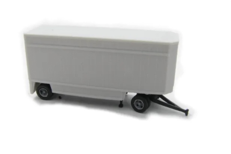Z Scale - Showcase Miniatures - 4017 - Vehicle, Trailer, Pup, 28-Foot - Undecorated