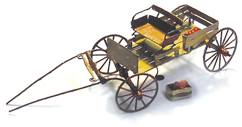 Z Scale - Micron Art - 1023 - Vehicle, Wagon, Horse-Drawn, Buckboard - Undecorated - 2-Pack