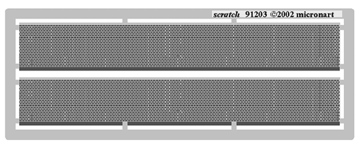Z Scale - Micron Art - 91203 - Structure, Wall, Brick - Undecorated