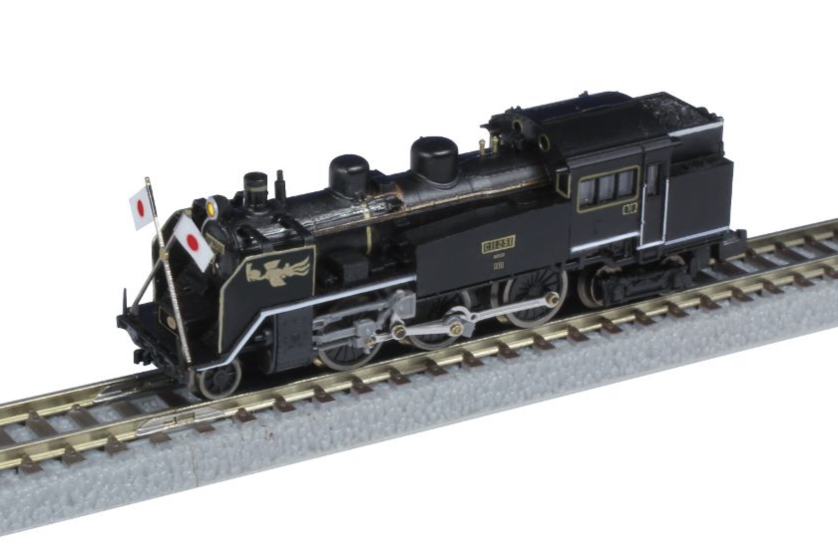Z Scale - Rokuhan - T019-7 - Locomotive, Steam, C11 - Japanese Na