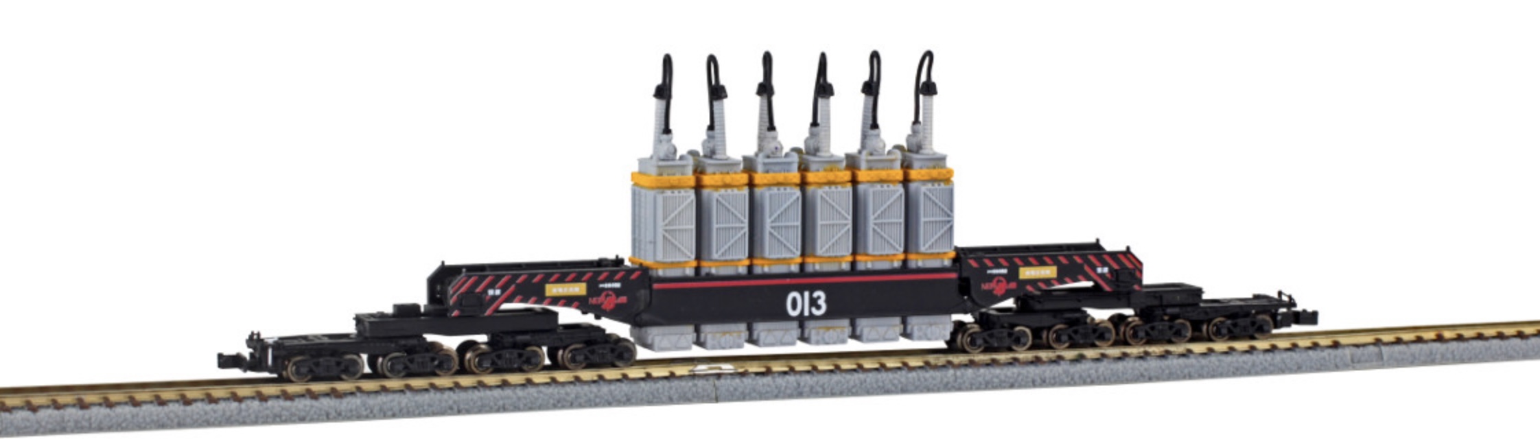 Z Scale - Rokuhan - T037-2 - Rolling Stock, Flatcar, SHIKI880, Transformer Transportation - Painted/Lettered - 013
