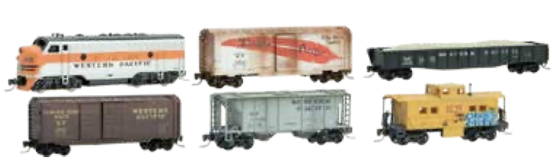 Z Scale - Micro-Trains - 994 05 170 - Freight Train, Diesel, North American, Transition Era - Western Pacific - 6-Pack