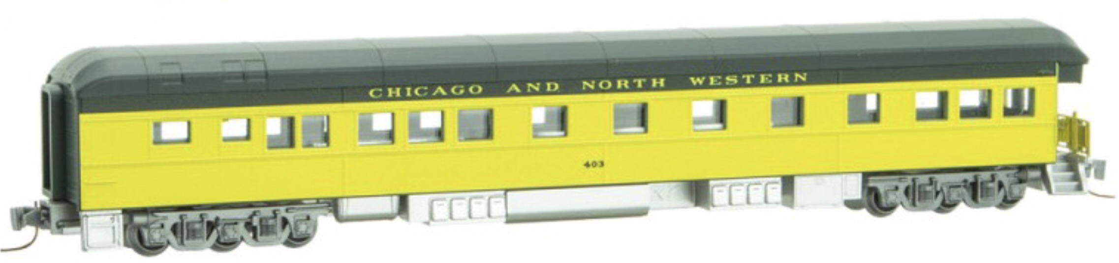 Z Scale - Micro-Trains - 552 54 220 - Passenger Car, Smoothside, Business Car, 83-Foot - Chicago & North Western - 403