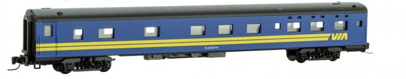 Z Scale - Micro-Trains - 550 53 200 - Passenger Car, Smoothside, Sleeper - Via Rail Canada - Elizabeth