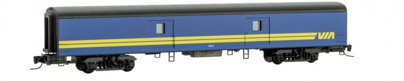 Z Scale - Micro-Trains - 550 54 200 - Passenger Car, Smoothside, Baggage - Via Rail Canada - 9652
