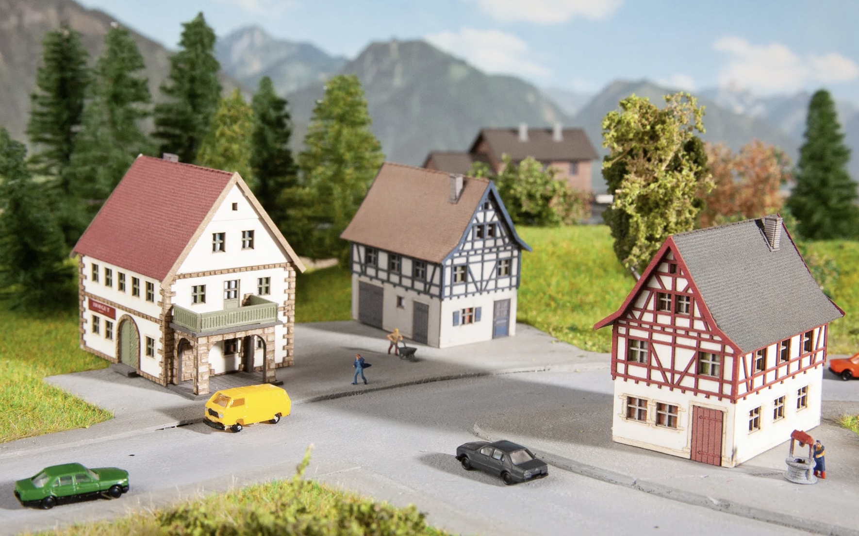 Z Scale - Noch - 44310 - Structure, Building, Municipal, Residential - Municipal Structures