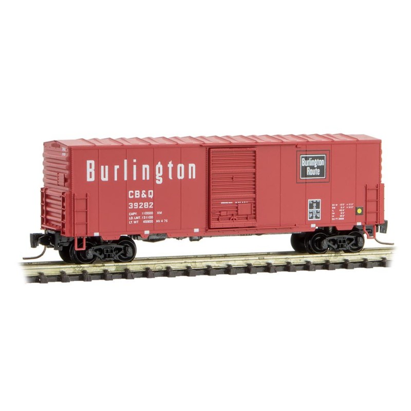 Z Scale - Micro-Trains - 503 00 162 - Boxcar, 40 Foot, PS-1 - Bur...