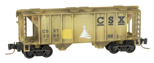 Z Scale - Micro-Trains - 995 02 018 - Covered Hopper, 2-Bay, PS2 - CSX Transportation - 225492